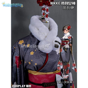 NIKKE：The Goddess of Victory  Zwei Cosplay Costume Halloween party new kimono dress accessories props wig woman uniform set