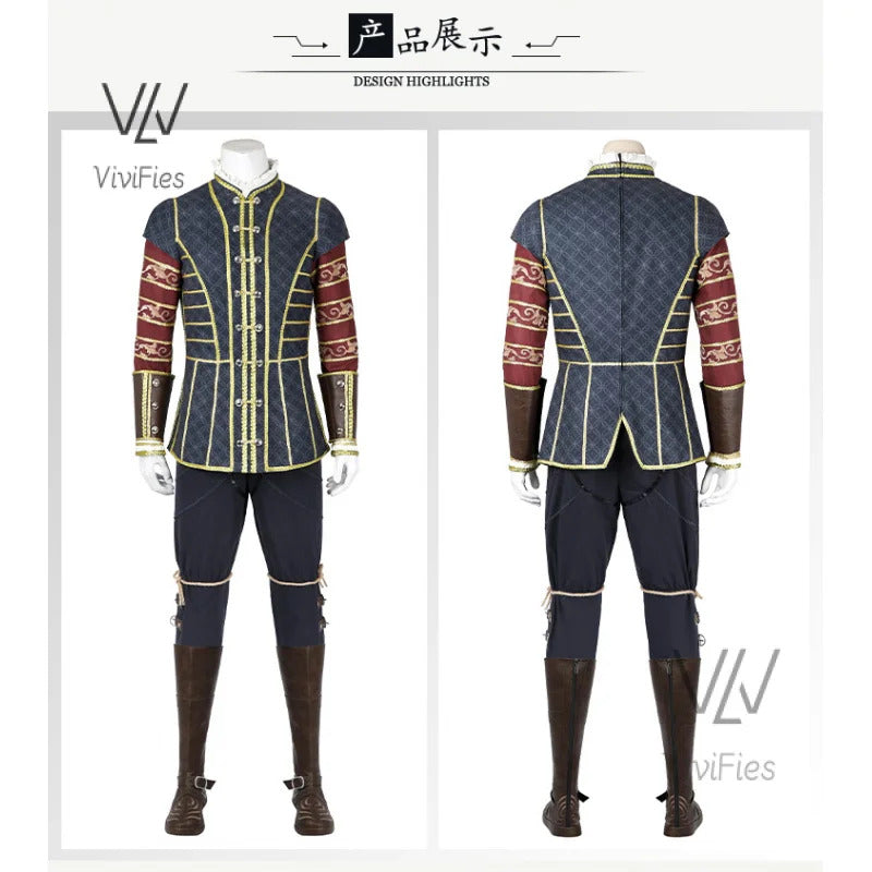 Raphael Cosplay Costume Baldens Cos Gate 3 Disguise Adult Men Full Suit Halloween Carnival Clothing
