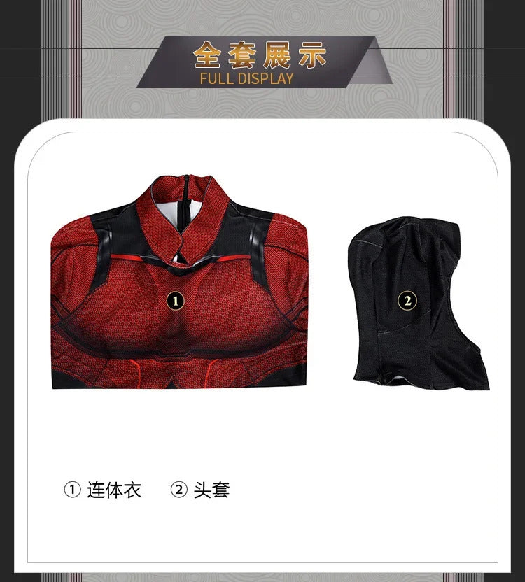 Daredevil‌ Cosplay Costume Jumpsuit Halloween Carnival Party Christmas Play Role Clothes Clothing for Men
