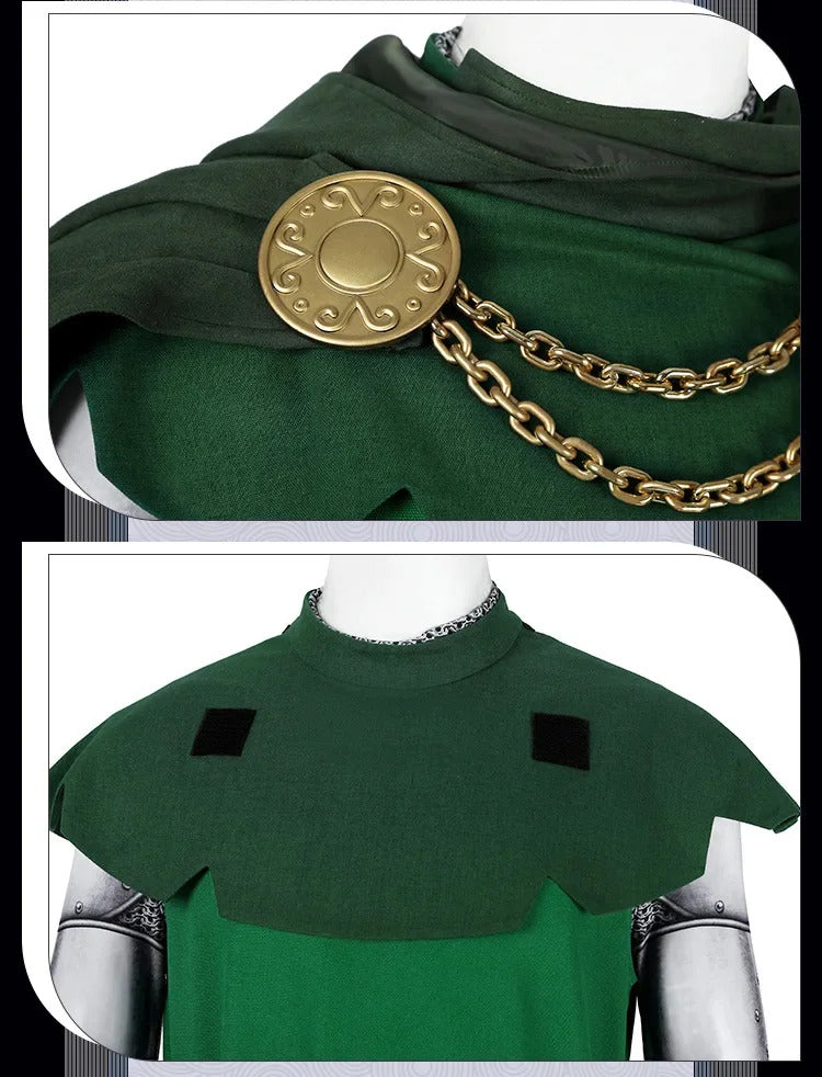 Fantastic Four Doctor Doom Cosplay Costume Uniform Halloween Carnival Party Christmas Play Role Clothes Clothing