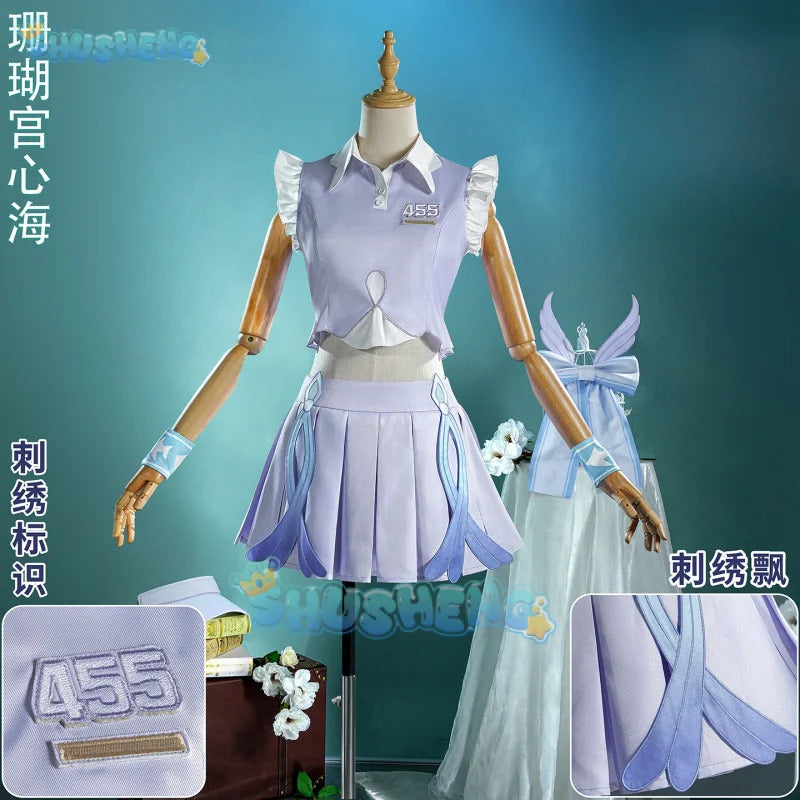 Yae Miko Sangonomiya Kokomi Cosplay Costume Genshin Impact Uniform Halloween Carnival Party Christmas Play Role Clothes Clothing