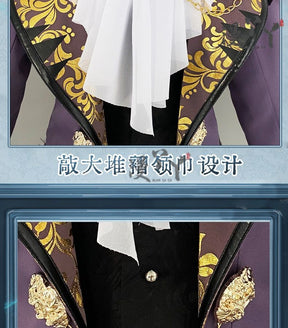 Composer Frederick Kreiburg Cosplay Costume Identity V Game Suit Uniform Cosplay Costume Halloween Party Role Play Outfit Men