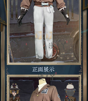 Game Identity V Prospector Norton Campbell Cosplay Costume Red Party Suit Halloween Carnival Uniforms Custom Made