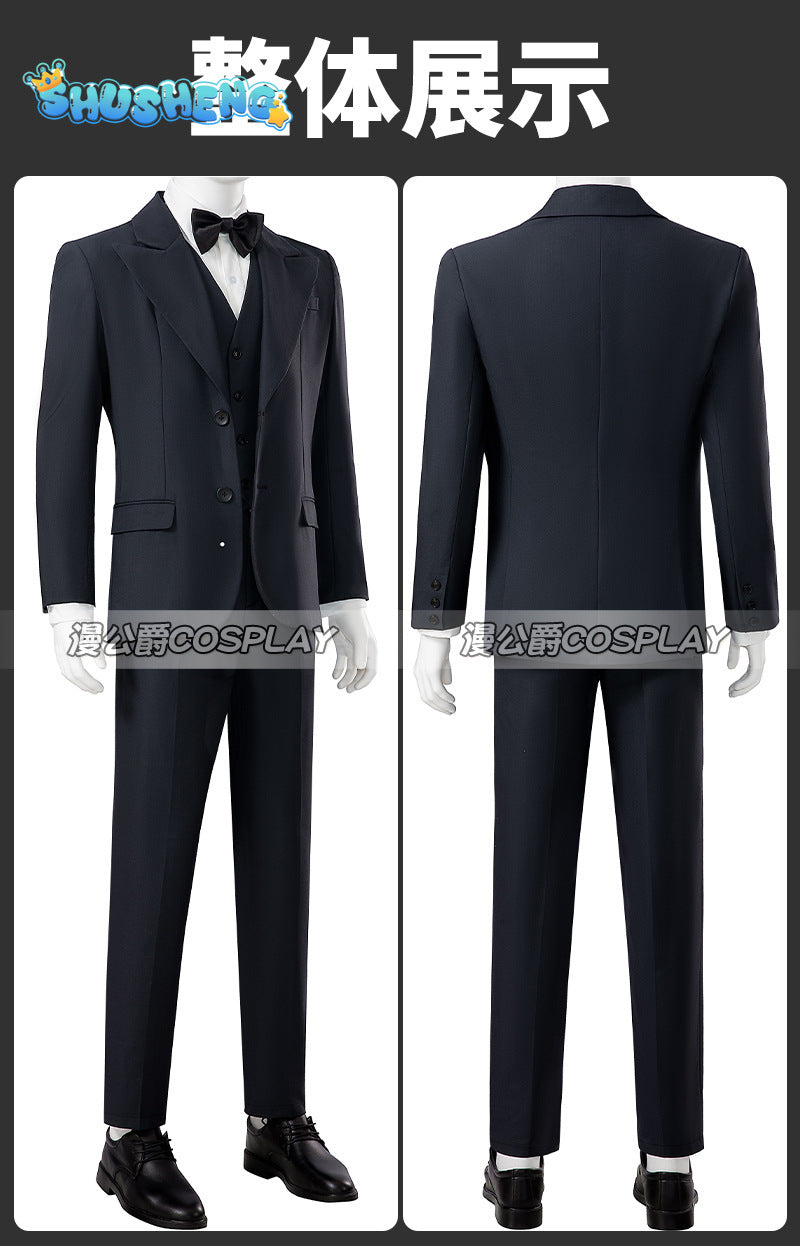 Joker Costume Adults Suitable for Halloween Party Carnival Stage Performance White Cosplay Costume