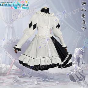 Asahina Mafuyu mfy Cosplay PRSK PJSK Five boxes Costume New Sweet Lolita Dress Halloween Party Fashion Women's Maid Uniform