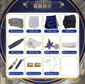 Alva Lorenz Cosplay Game Identity V Hermit Costume Graduation Ceremony Gentlemen Uniform Suit Halloween Party Outfit for Man