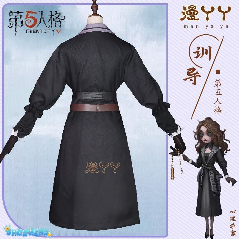 Game Identity ⅤAda Mesmer Psychologist Cosplay Costume Psychologist  Black  Woman Sexy  Suit