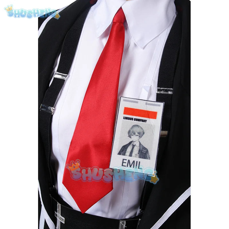 Game Limbus Company Sinclair Cosplay Costume SINCLA Uniforms Black Outfits Halloween Carnival Party Suit Unisex Anime Cosplay