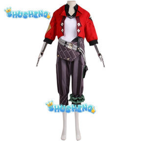 Game LOL Arcane Vi Cosplay Costume Piltover Enforcer Outfit Vi Uniform Wig For Women Halloween Carnival Role Play Props Hot Sale