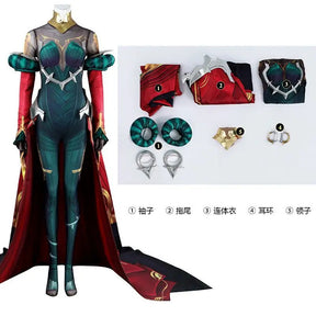 League of Legends LOL Mel Cosplay the Soul's Reflection Costume Halloween Carnival Women jumpsuit cloak wig prop set new uniform