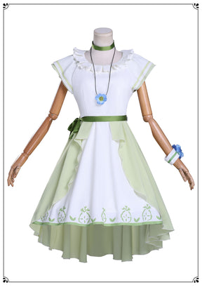 New Frieren Beyond Journey's End Stark Collaboration Cosplay Costume Wigs Dress Apron Full Set Halloween Anime Daily Outfit