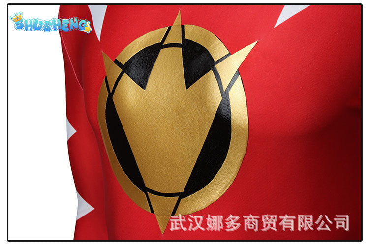 Red Kyoryu Sentai Cosplay Costume 3D Print Kyoryu Zyuranger Ranger Cosplay Costumes Green Rangers Zentai Just Bodysuit