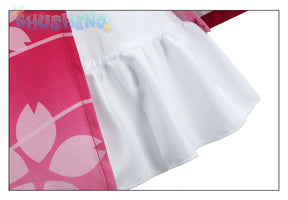 Virtual VTuber Sakura Miko Cosplay Hololive miko Costume Sexy Lolita maid dress wig prop set girls party Christmas gift elite