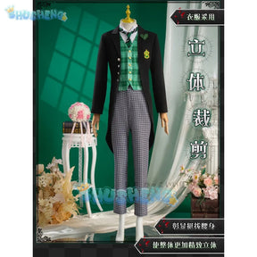 Haman gurinhiru cosplay Black Butler 4 Cosplay Costume Boarding School Gregory Violet Uniform Suit Halloween Anime Clothing Full