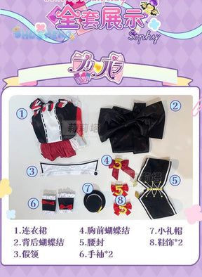 Hojo Sophy Cosplay Anime Pripara Pretty Rhythm Costume Hat gloves socks accessories cute Lolita dress Halloween party uniform