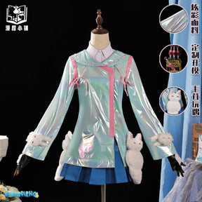 Kiriko Overch 2 Cosplay Costume Dancing Lightly in the Rain Halloween Party Sweet Dress Coat Prop Women Uniform Suit