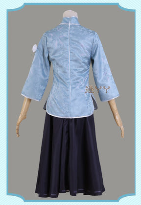 Identity V Qi Shiyi Antiquarian Game Suit Cheongsam Uniform Cosplay Costume Halloween Party Outfit Women