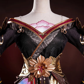 Honkai star rail fugue cosplay dress ingyun pajamas tail hairpins Xianzhou Luofu Halloween party prop Shusheng