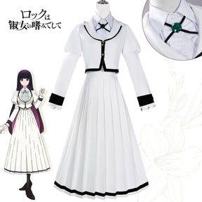 Shusheng-N Otoha Kurogane Cosplay Costume Wig Anime Rock Is A Lady's Modesty JK Skirt Lilisa Suzunomiya Halloween Party for Women Girls