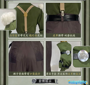 Norton Campbell Prospector Cosplay Identity Ⅴ Costume Hat glasses prop accessorie original skin set party carnival uniform