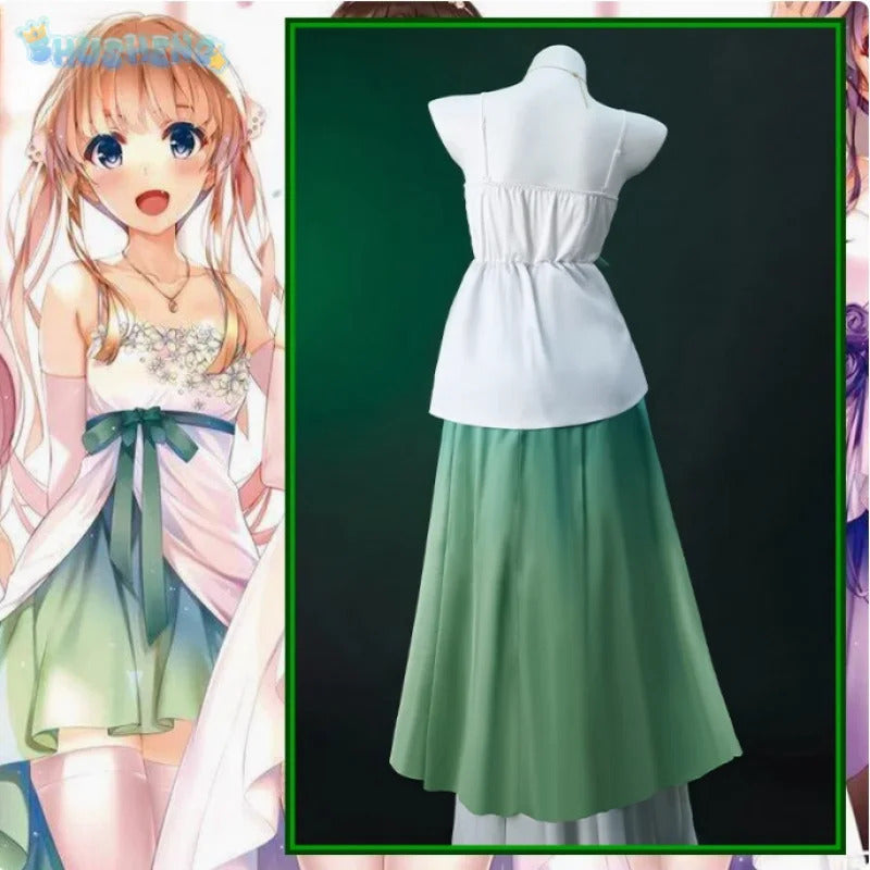 Sawamura Spencer Eriri Saekano: How to Raise a Boring Girlfriend Cosplay Costume Dress Gloves Necklace Socks Halloween Dress