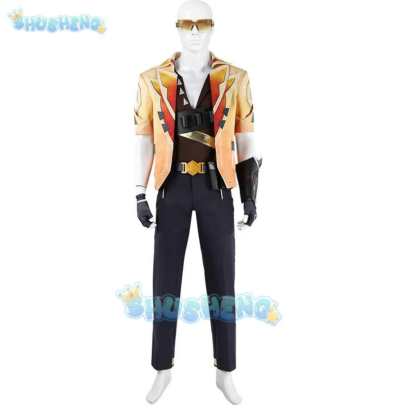 VALORANT Tejo Cosplay Costume Uniform Halloween Carnival Party Christmas Play Role Clothes Clothing for Men Shusheng