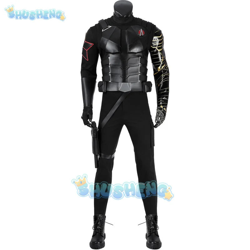 Thunderbolts Winter Soldier Bucky Cosplay Costume Uniform Halloween Carnival Party Christmas Play Role Clothes Clothing