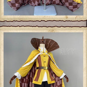 Andrew Kreiss  Grave Keeper Cosplay Costume Game Identity V Uniform With Cloak Beret Halloween Party Role Play Outfit