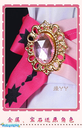 Aster Role-playing Costume Game Nu Carnival Aster Cosplay Outfits Halloween Party Set Short Pink Hair Role Play