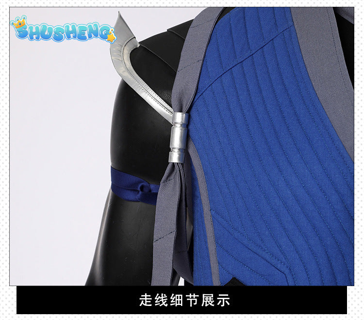 Sub Zero Cosplay Role Play Anime Game Mortal Kombat Costume Disguise Adult Men Cosplay Roleplay Fantasia Outfits Male Halloween