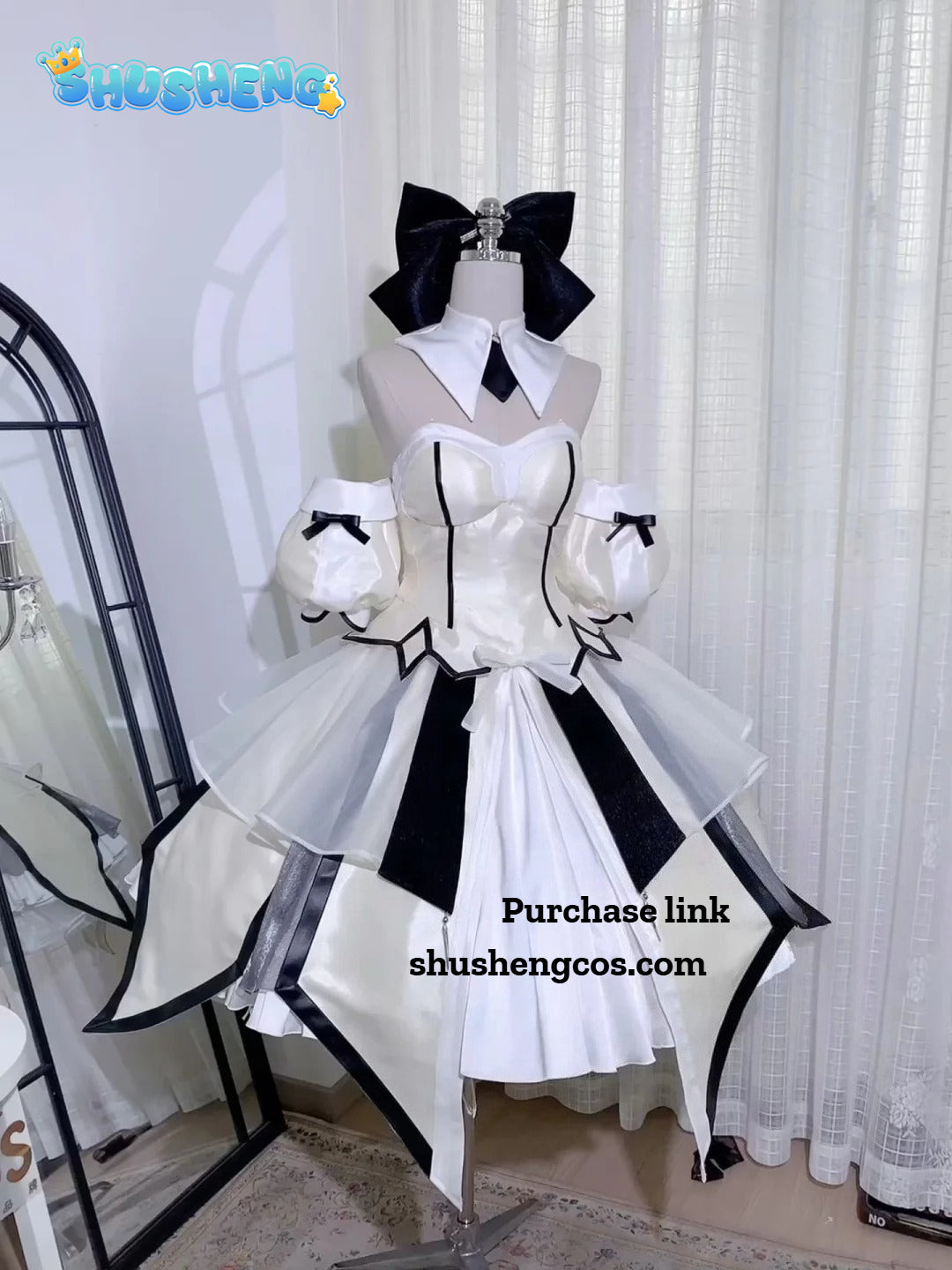 Game Cosplay Series:Fate/Grand Order-Artoria Pendragon （saber lily ）Cosplay Costume full set Shushengcos S-XL