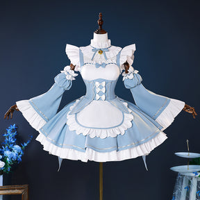 Anime Re:Zero Rem cosplay costume Halloween carnival Gothic dress Lolita Sweet dress accessories props girls Rem uniform set
