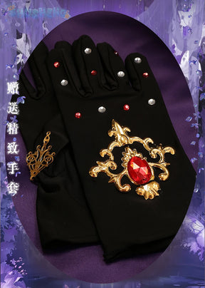 Game Twisted Wonderland Cosplay Vil Schoenheit Costume Tail necklace gloves purple gorgeous sexy dress Halloween uniform XS-XXXL
