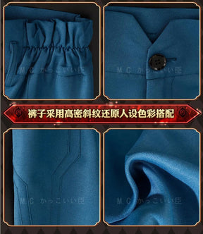 Honkai Star Rail Jiaoqiu Cosplay Costume Wig Uniform Headwear Tail Foxian Xianzhou Yaoqing Halloween Party for Women Men