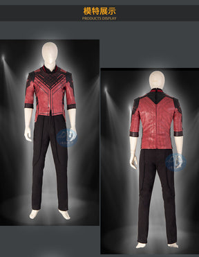 Movie Master of Kung Fu Cosplay Costumes Shang-Chi and the Legend of the Ten Rings PU Tops Pants Shoes Halloween Adult Suits