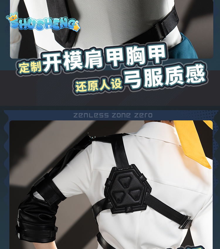  Zenless Zone Zero Asaba HSO-S6 Game Suit Cool Handsome Uniform Cosplay Costume Halloween Party Role Play Outfit Men