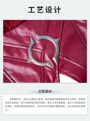 Invisible Woman Malice Cosplay Costume Uniform Halloween Carnival Party Christmas Play Role Clothes Clothing for Women