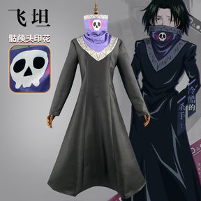 HUNTER HUNTER Feitan Portor Cosplay Costume Phantom Troupe Coat Potoo Anime Cosplay Outfit Halloween Carnival Party Suit