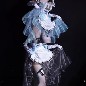 NIKKE：The Goddess of Victory Cinderella Cosplay Costume Halloween sweet beauty servant dress wig prop set girl Lolita uniform