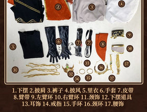 Identity V Naib Subedar Cosplay Costume Mercenary Cos Handsome Fashion Uniforms Activity Party Role Play Clothing Game