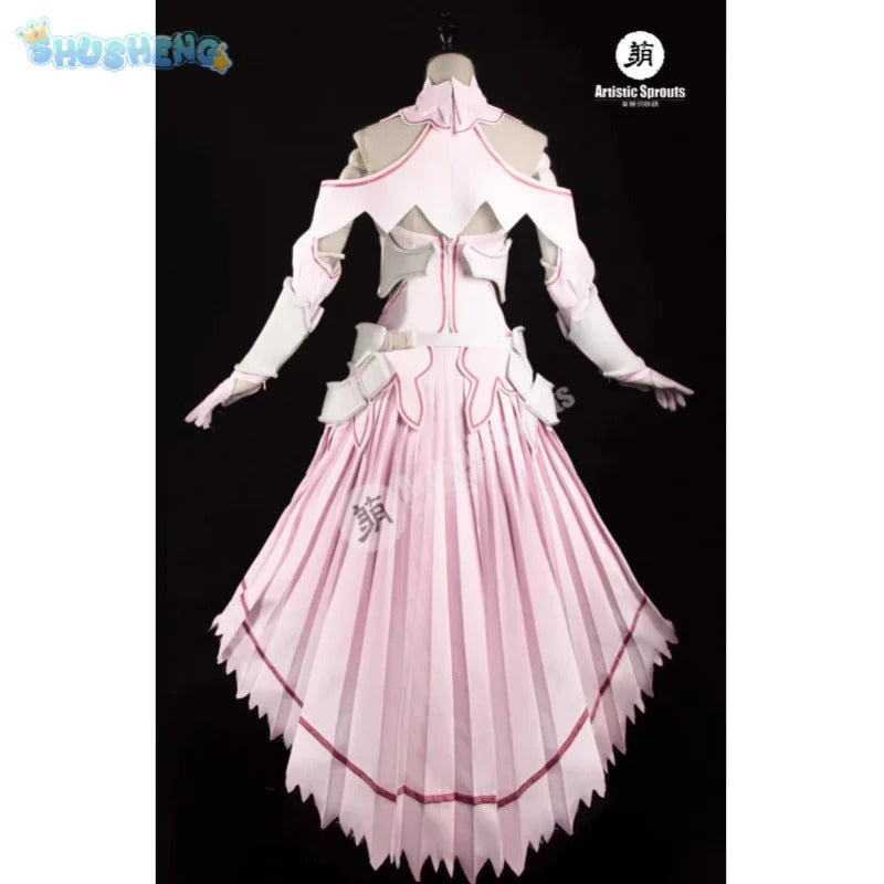 Sword Art Online Yūki Asuna Cosplay Yuuki Asuna SAO Costume Women Dress High Quality Uniform Headwear Gloves Armor Halloween Set