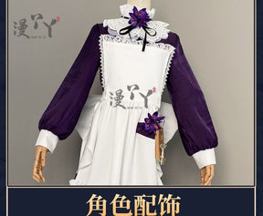 Game Reverse:1999 Tuesday Christine Cosplay Costume St. Pavlov Foundation Deep Purple Maid Dress Woman Sexy Cute Party Suit