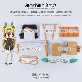 Kanae Natsumi Cosplay Costume Jumpsuit Anime I'm Living with An Otaku NEET Kunoichi Headwear Halloween Party Women Girls Props