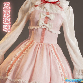 Gokou Ruri Cosplay Girls Dress for Halloween Christmas Festival Party Sweet Dress Women's Role Playing Princess Bow Dress
