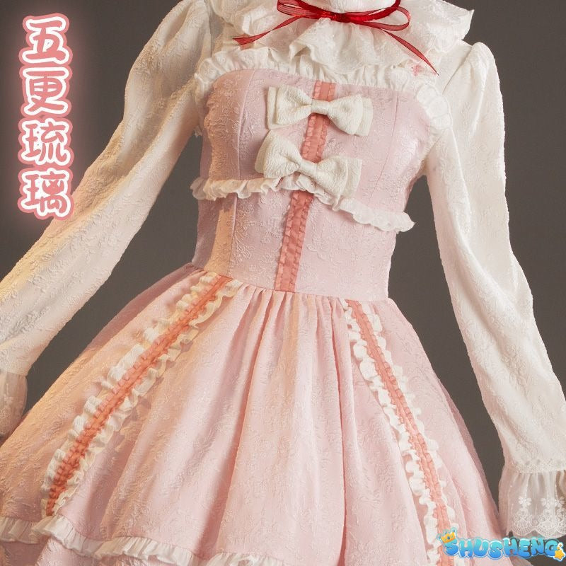 Gokou Ruri Cosplay Girls Dress for Halloween Christmas Festival Party Sweet Dress Women's Role Playing Princess Bow Dress