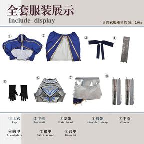 Saber Cosplay Costume Game Fate/Stay Night Cosplay DUDU-SR Artoria Pendragon Saber Women Costume Armor Arutoria Halloween FGO