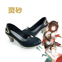 Lingsha shoes cosplay game honkai: Star Rail Universal fashion high-heels women Halloween party role play accessories Shusheng