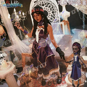 Identity Ⅴ Patricia Dorval Enchantress Cosplay Costume Halloween party new dress jacket gloves glasses prop set women uniform