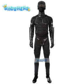 The Boys Season 2 Black Noir Cosplay Costume Mens Superhero Battle Suit Adult Black Jumpsuit Outfit for Halloween Carnival