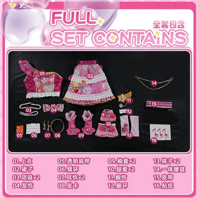 Anime Aikatsu ！Otoshiro Noeru Hoshimiya Ichigo Cosplay constellation Costume Girl Sweet Lolita Dress Wing Prop Halloween Uniform